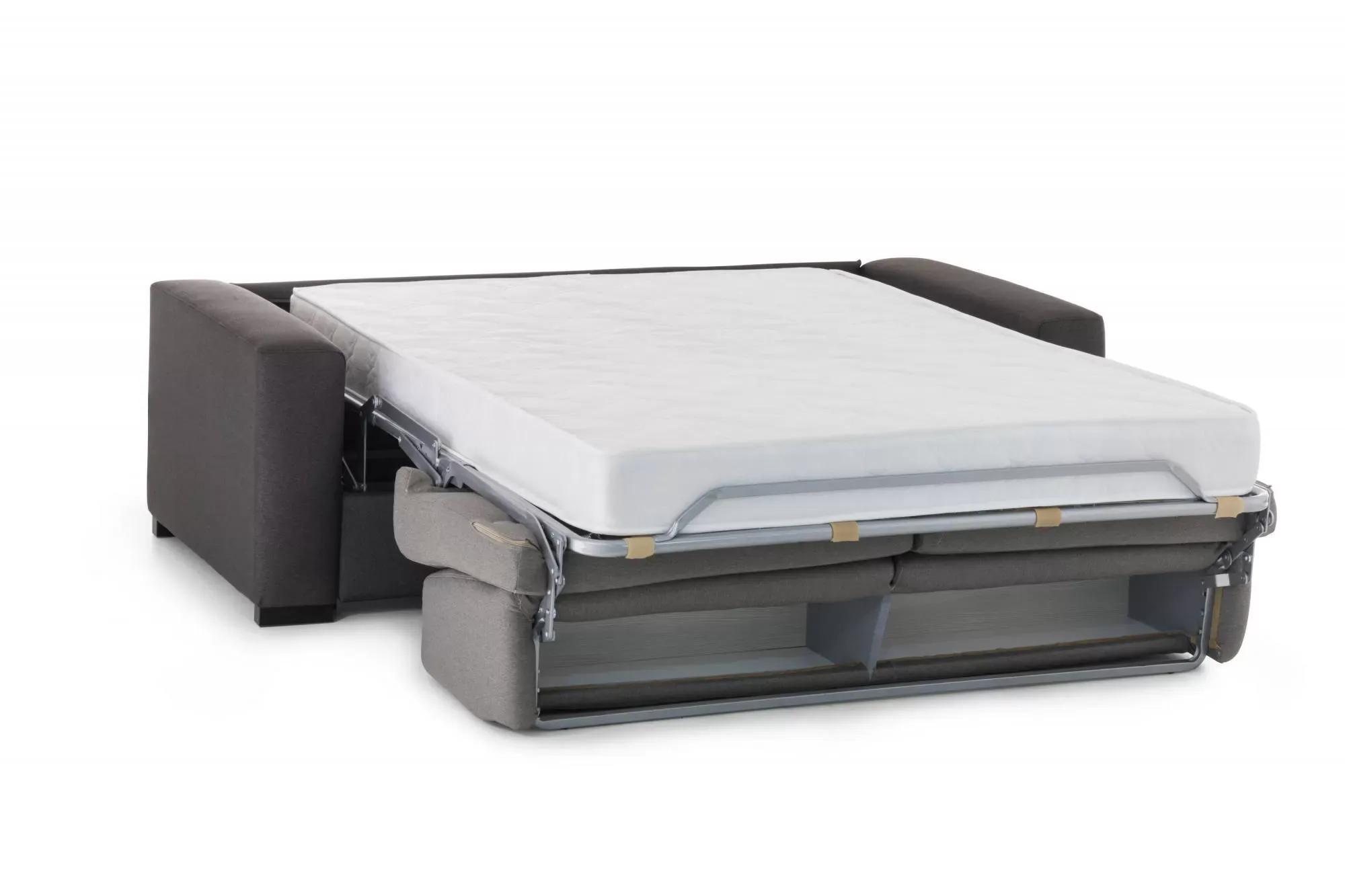 Illustration numéro 2 du produit Canapé lit 3 places en tissu gris, anthracite 220x95 cm