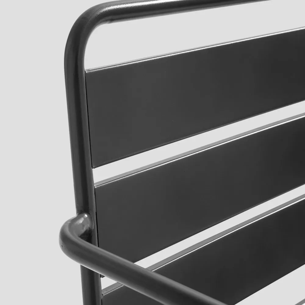 Illustration numéro 2 du produit Canapé de jardin en métal gris