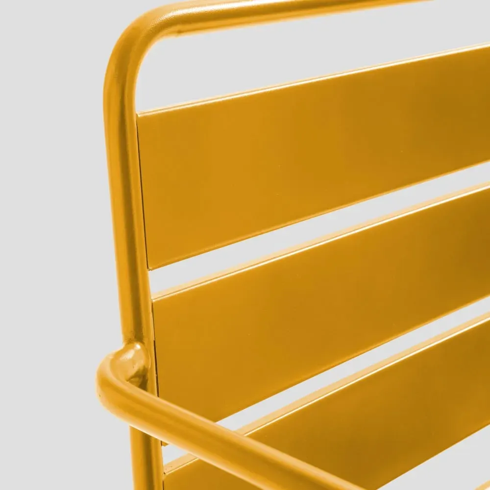 Illustration numéro 2 du produit Canapé de jardin en métal jaune