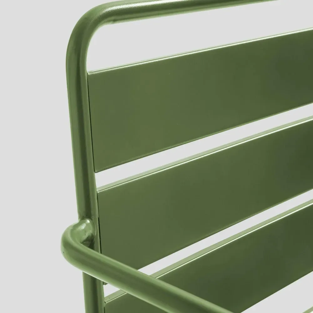 Illustration numéro 2 du produit Canapé de jardin en métal vert cactus