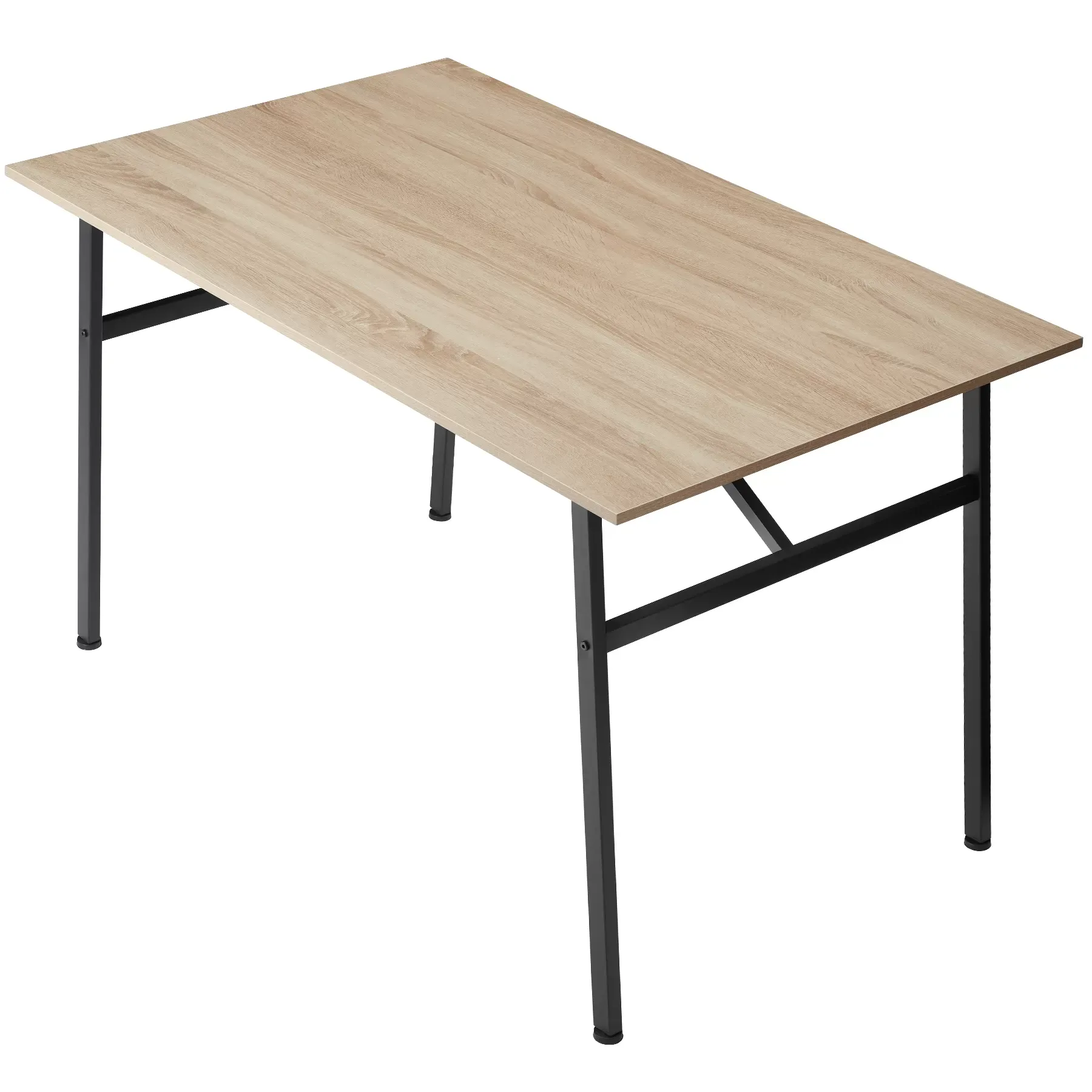 Illustration numéro 2 du produit Table de salle à manger industrielle effet bois clair