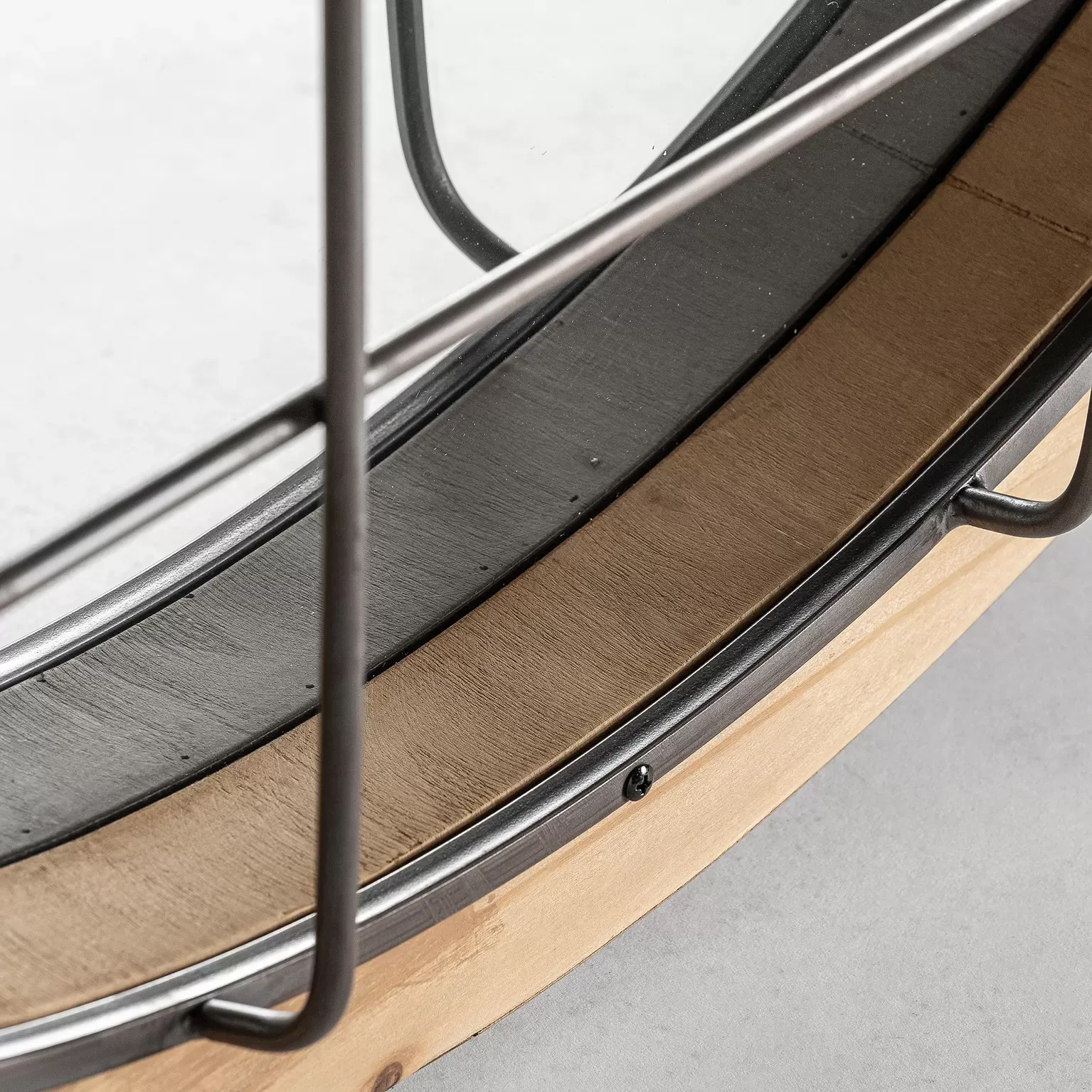 Illustration numéro 2 du produit Miroir en bois de sapin marron 105x10x105 cm