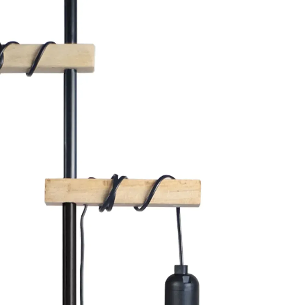 Illustration numéro 2 du produit Lampadaire  bois,naturel,H165x D32xP32cm