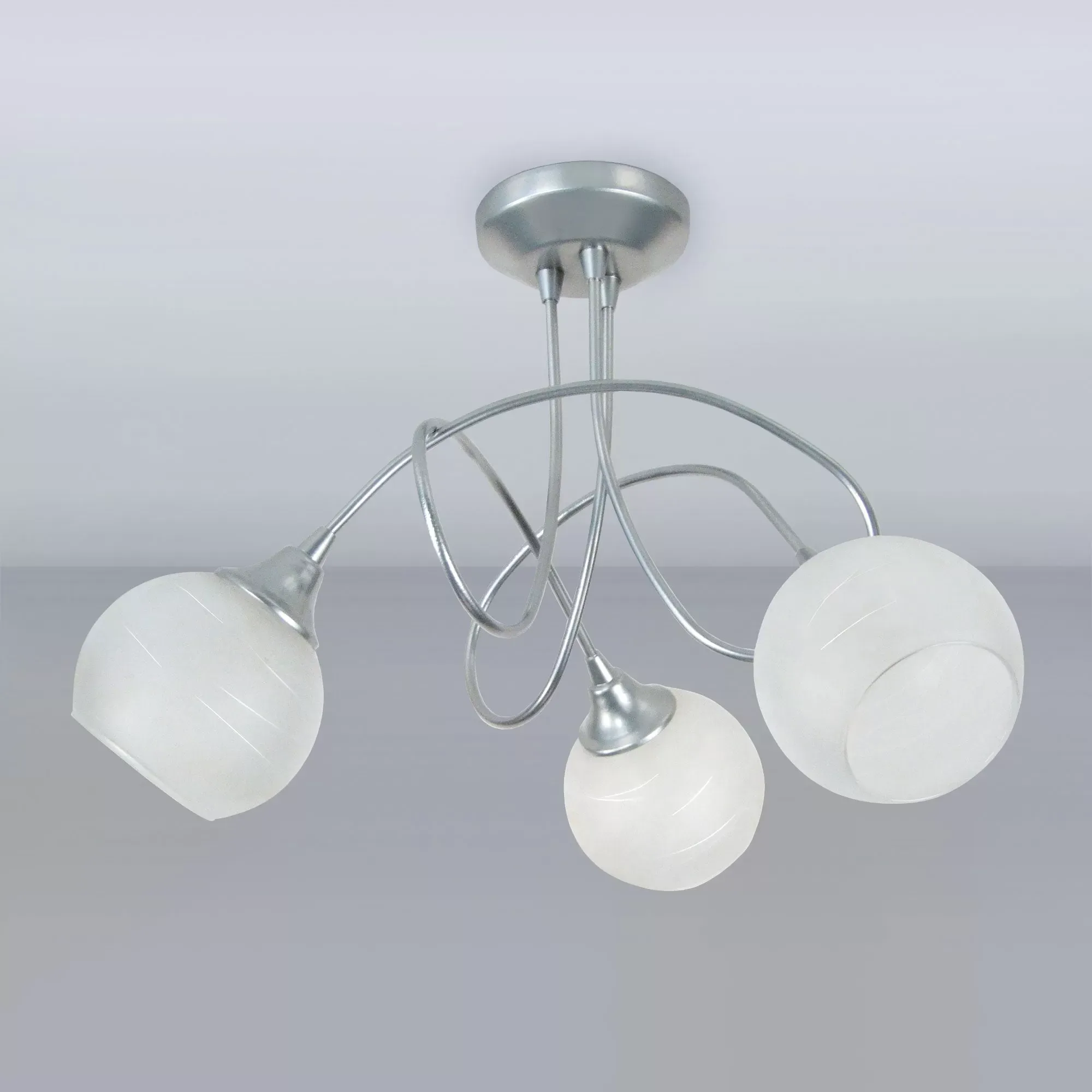 Illustration numéro 2 du produit Lustre  métal,Aluminium,H 32x D48xP48cm