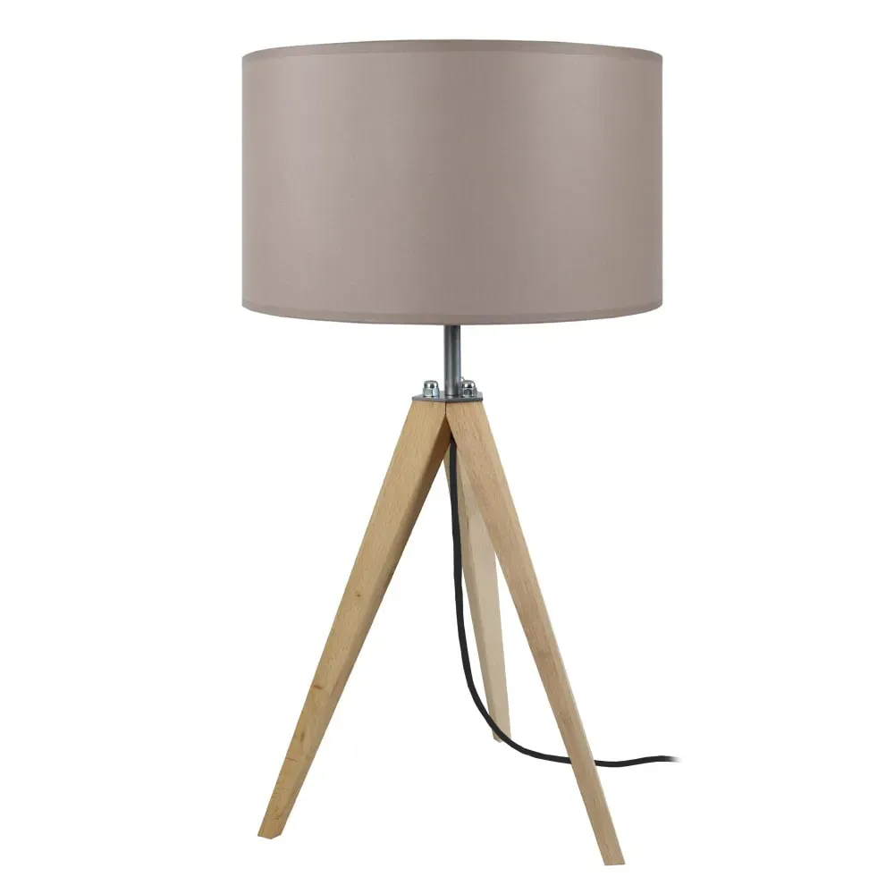 Illustration numéro 2 du produit Lampes à poser  bois,naturel, H 54xD54x P 30cm
