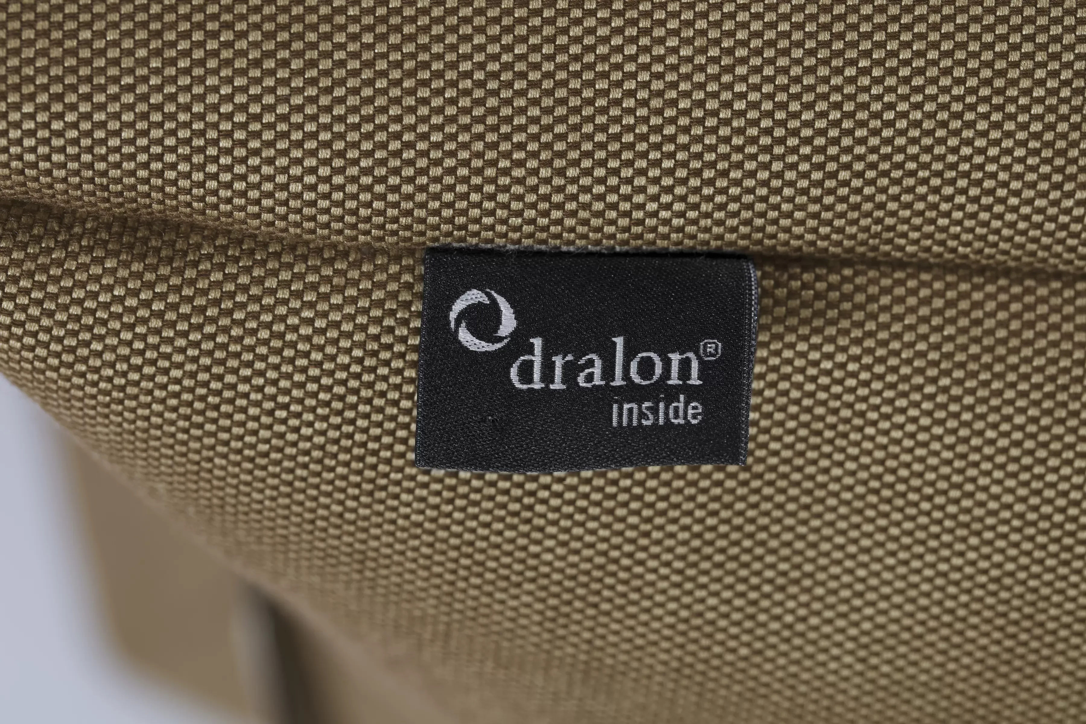 Illustration numéro 2 du produit Pouf extérieur super qualité Dralon brun, dossier dépliable 90x70x80cm