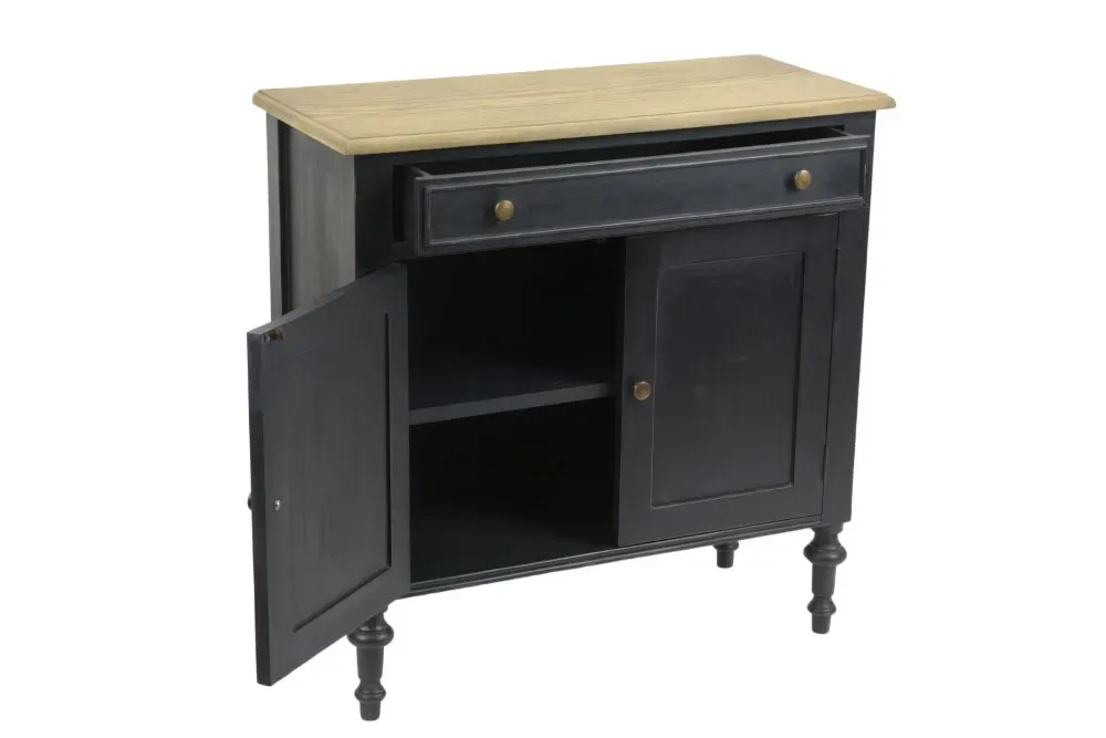 Illustration numéro 2 du produit Buffet en bois 2 portes 1 tiroir