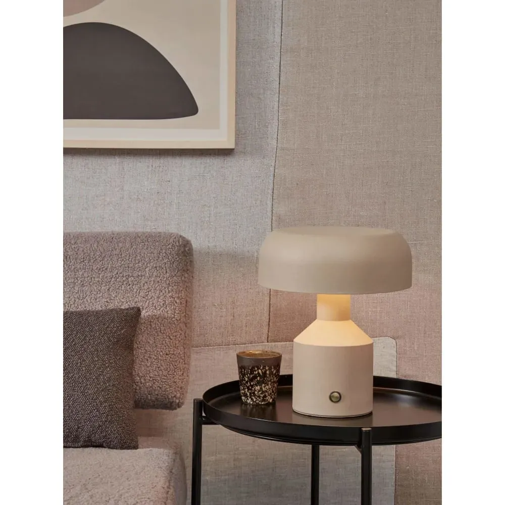 Illustration numéro 2 du produit Lampe de Table métal gris Ø25cm