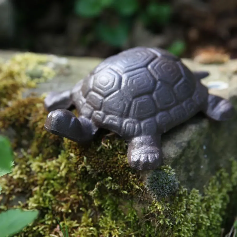 Illustration numéro 2 du produit Tortue en fonte 19 cm Déco jardin