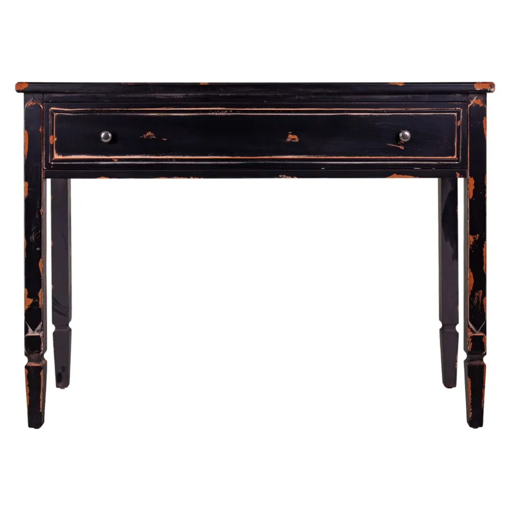 Illustration numéro 2 du produit Console en bois noir 112x38x82h