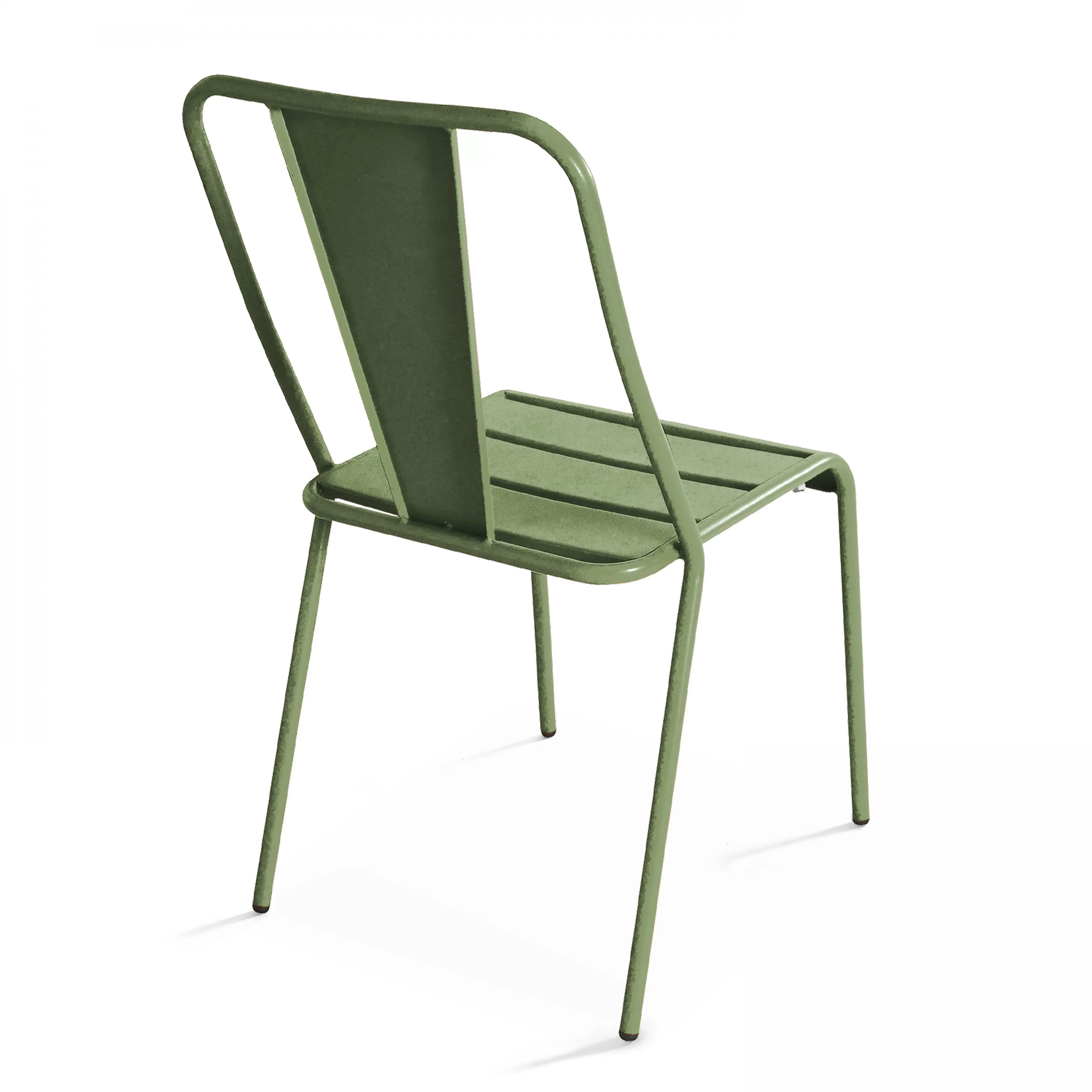 Illustration numéro 2 du produit Chaise en métal bistrot vert cactus