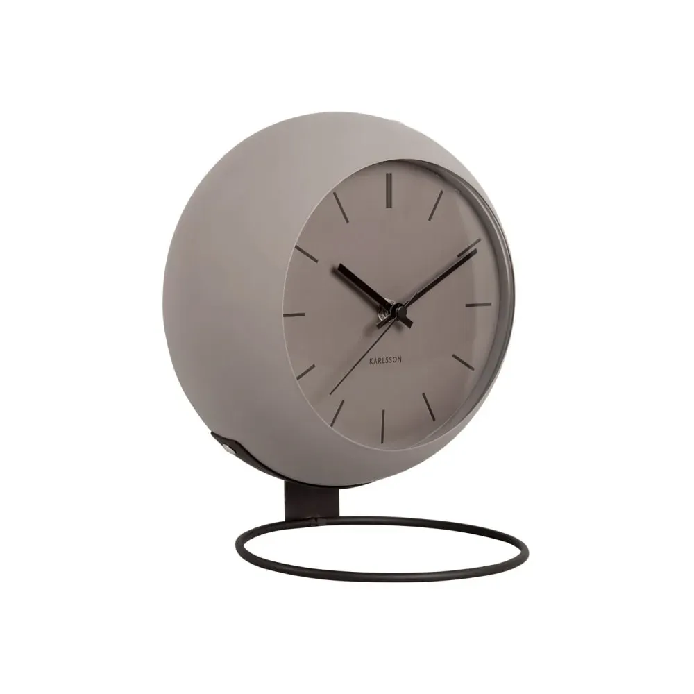 Illustration numéro 2 du produit Horloge de table fer gris Ø21cm