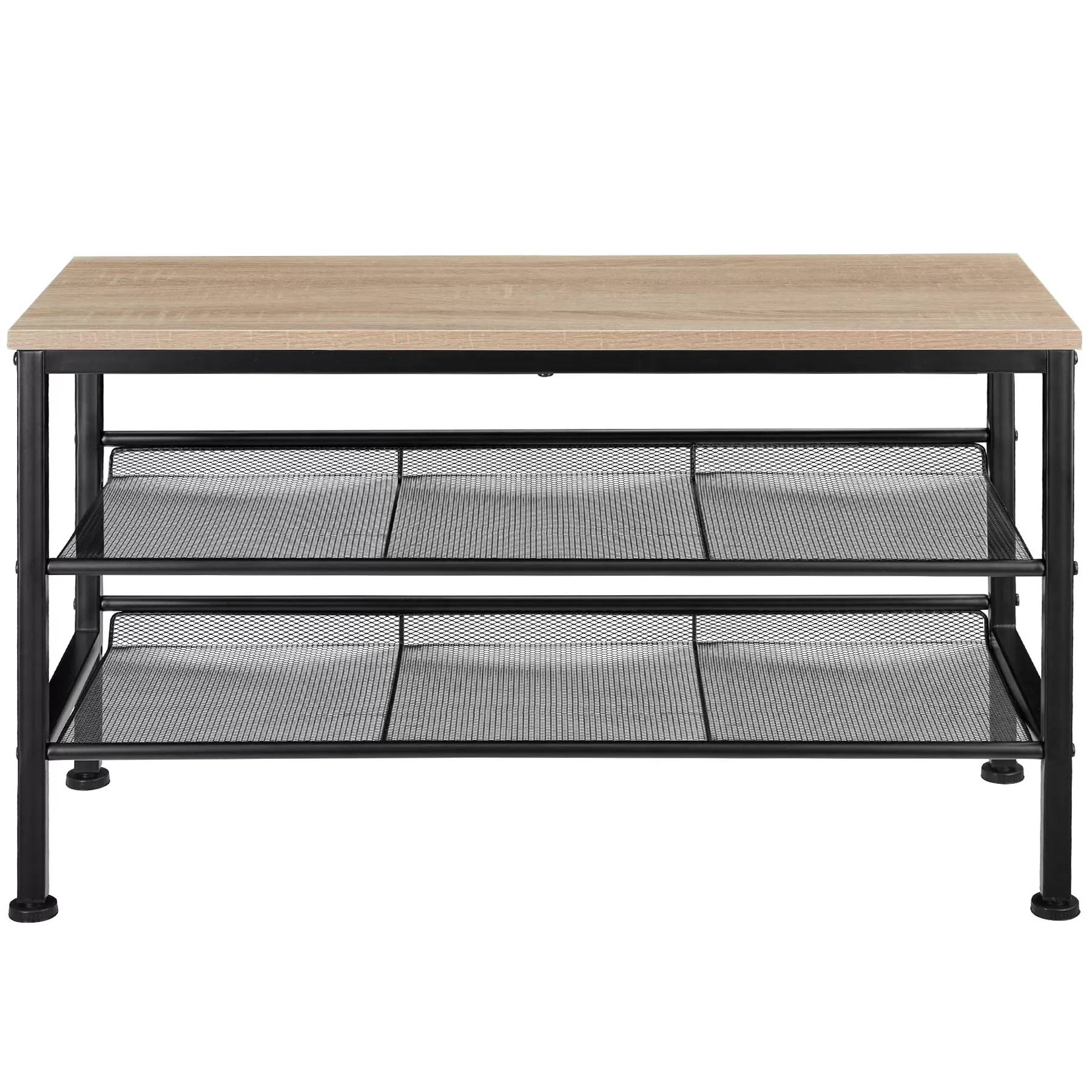 Illustration numéro 2 du produit Étagère à chaussures Style industriel 755 x 305 x 455 cm Bois clair