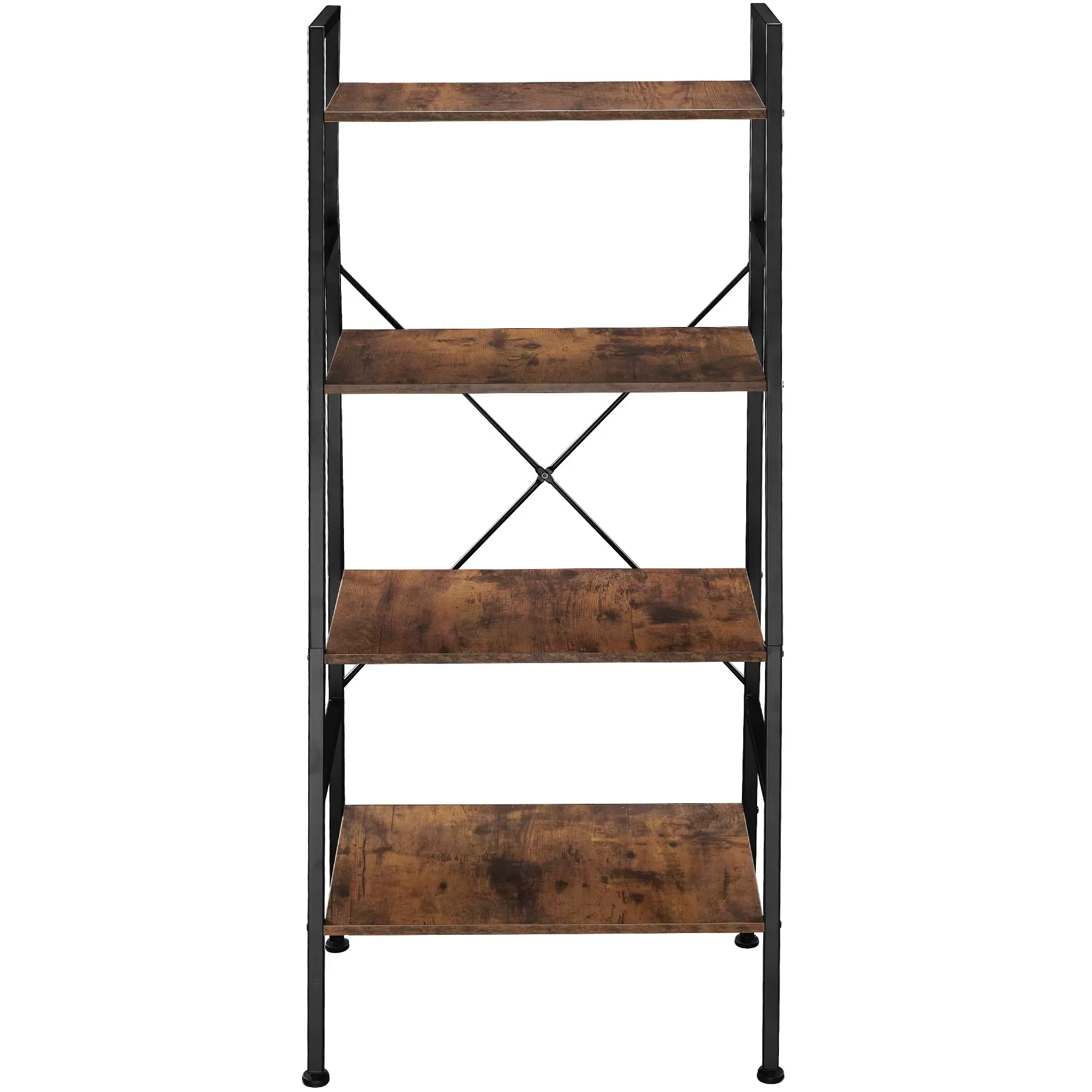 Illustration numéro 2 du produit Étagère bibliothèque anti-basculement en panneau de fibres bois foncé