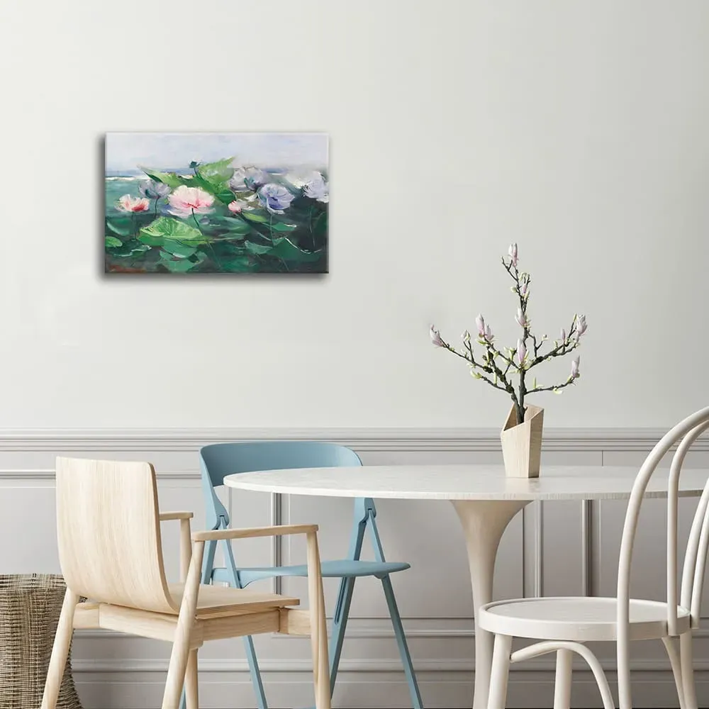 Illustration numéro 2 du produit Tableau - Nénuphars - Karl Hagenmeister 60x90cm