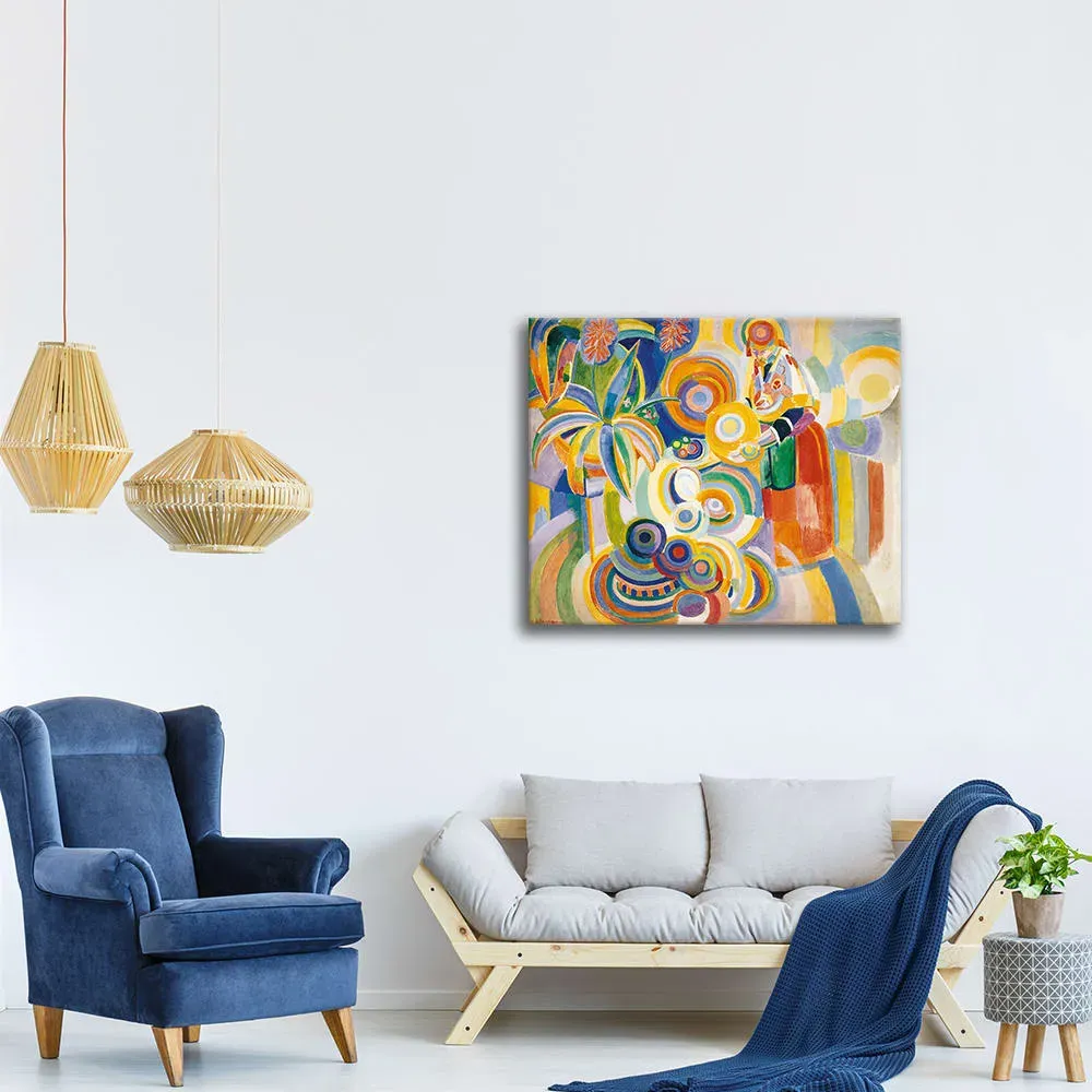 Illustration numéro 2 du produit Tableau - La Grande Portugaise Robert Delaunay 55x60cm