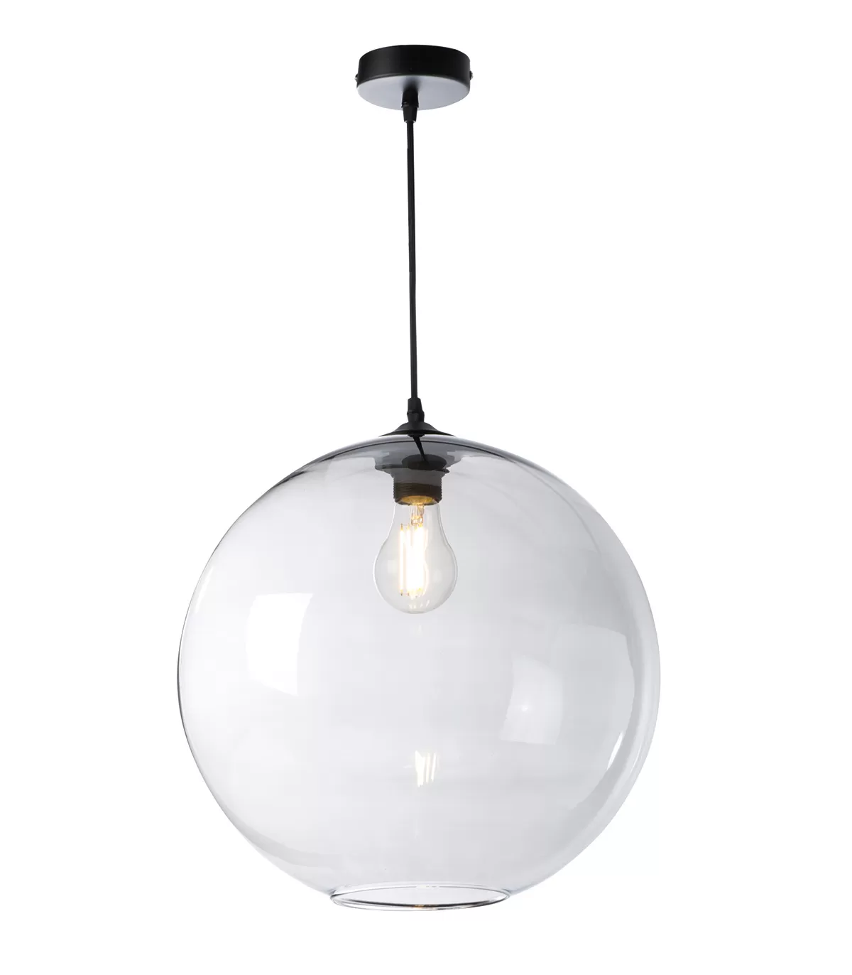 Illustration numéro 2 du produit Suspension en verre fumé, d.38 cm