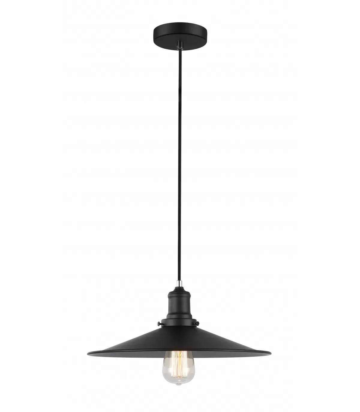 Illustration numéro 2 du produit suspension en métal noir, d. 30 cm