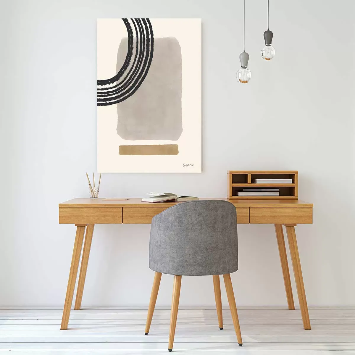 Illustration numéro 2 du produit Tableau collection années 50 imprimé sur toile 80x120 cm