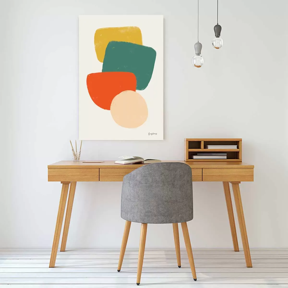 Illustration numéro 2 du produit Tableau Palette couleur primaire imprimé sur toile 40x60 cm