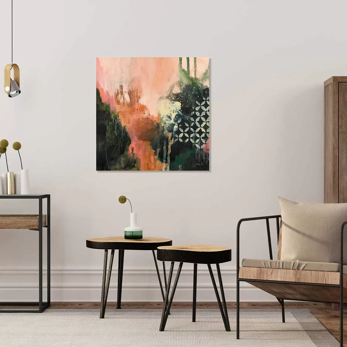 Illustration numéro 2 du produit Tableau Tips brush imprimé sur toile 80x80 cm