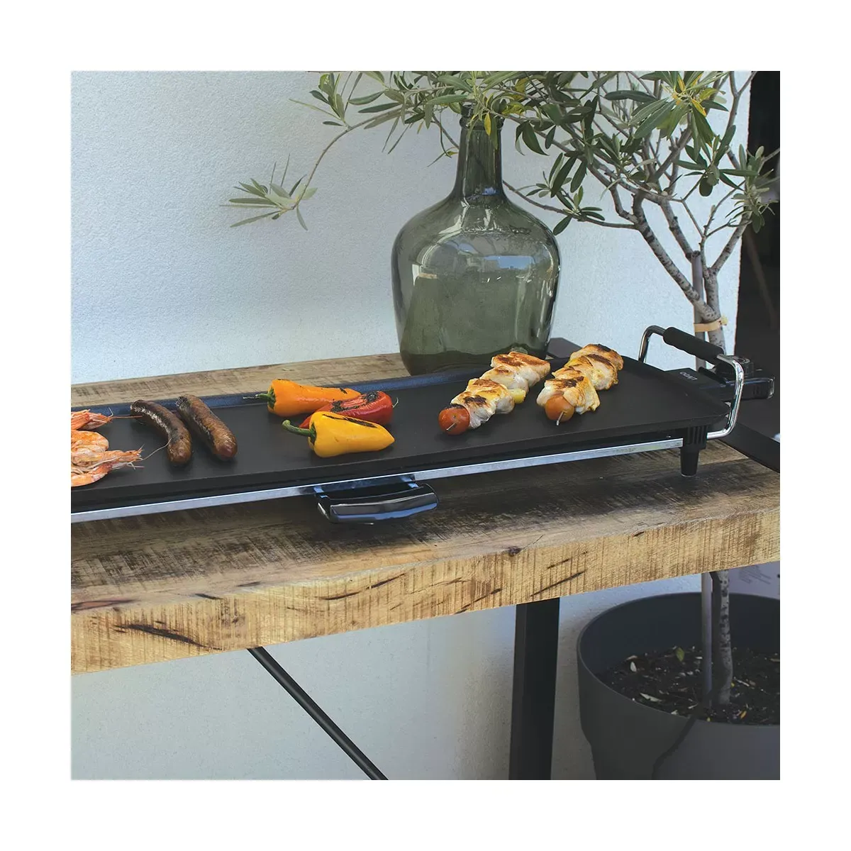 Illustration numéro 2 du produit Plancha Teppan Yaki, grill 70 cm Noir