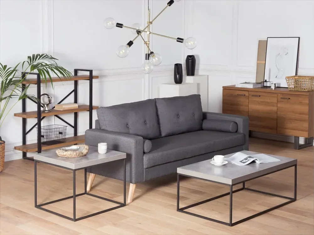 Illustration numéro 2 du produit Table basse effet béton gris