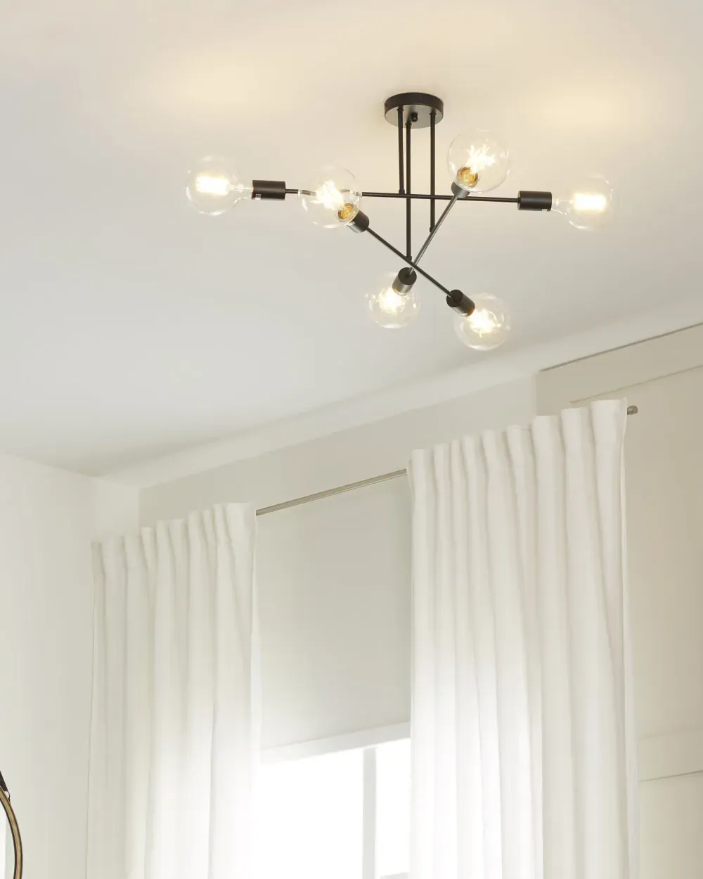 Illustration numéro 2 du produit Plafonnier métal noir