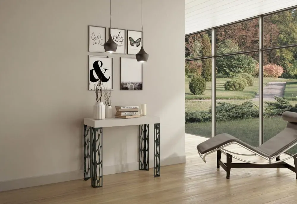 Illustration numéro 2 du produit Console extensible effet bois frêne blanc 90x40/300 cm