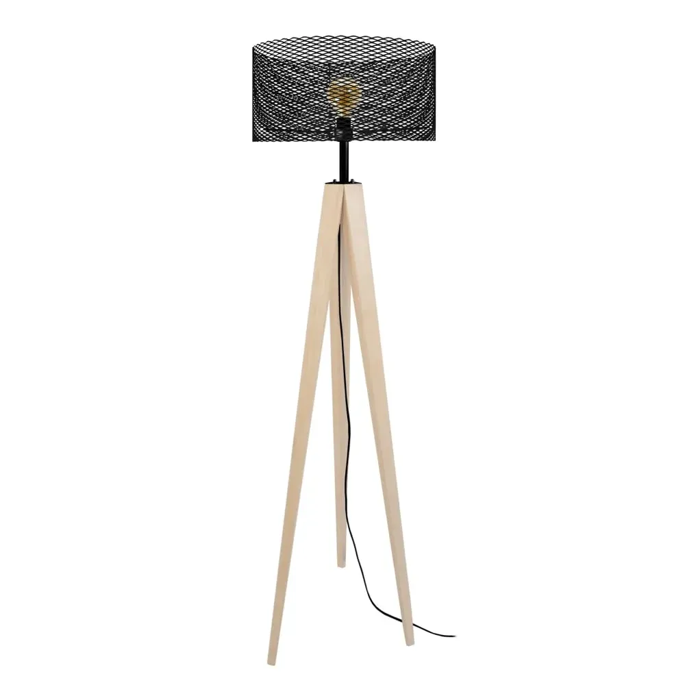 Illustration numéro 2 du produit Lampadaire  métal,naturel,H 160xD45x P 45cm