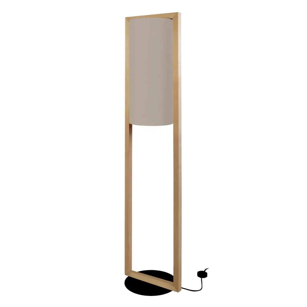 Illustration numéro 2 du produit Lampadaire  bois,foncé ,H165xD35xP35cm