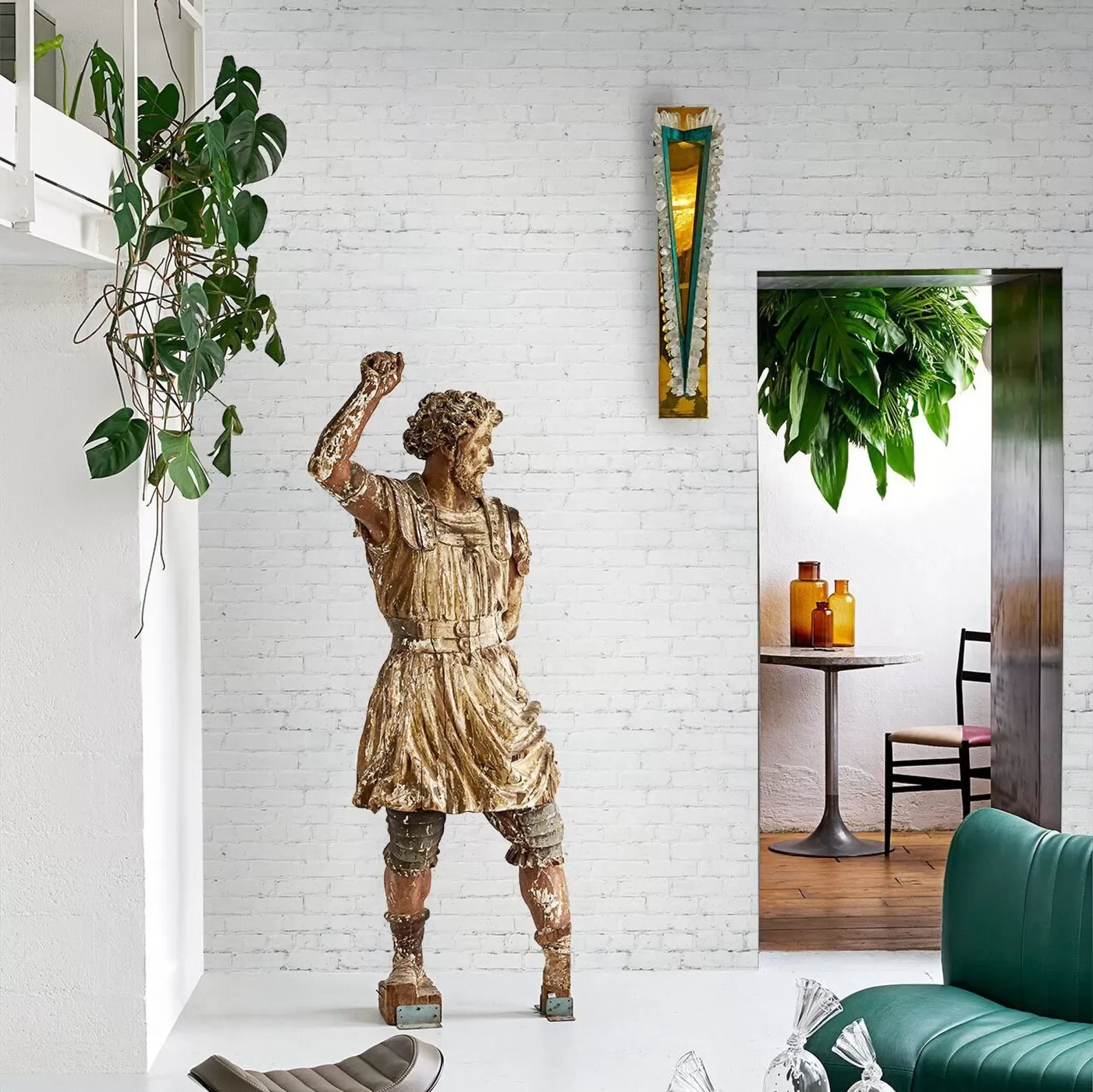 Illustration numéro 2 du produit Papier Peint Briques,papier écologique fin,200x280cm,8 feuilles