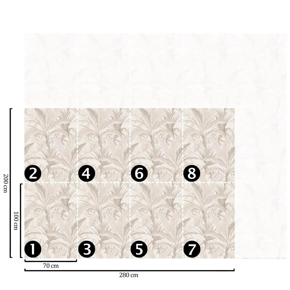 Illustration numéro 2 du produit Papier Peint Forêt,papier écologique fin,200x280cm,8 feuilles