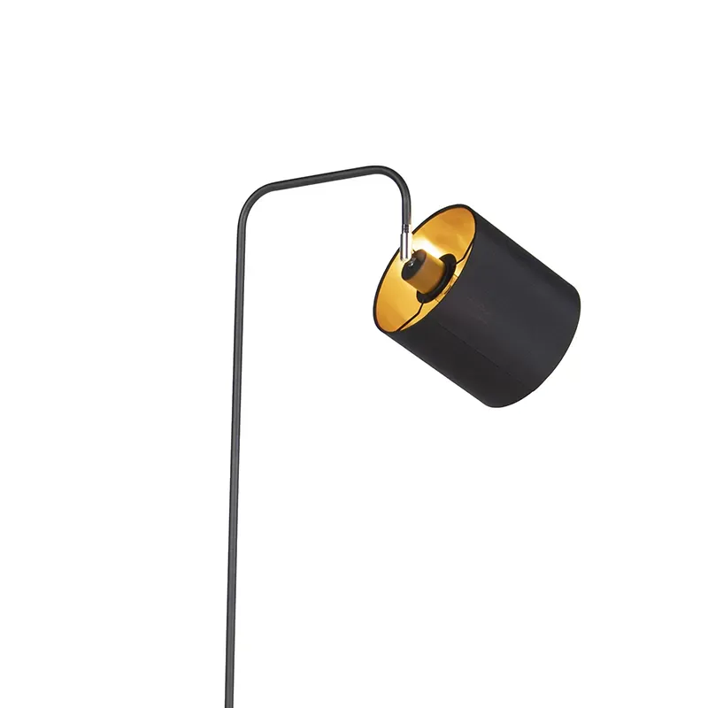 Illustration numéro 2 du produit Lampadaire en tissu noir