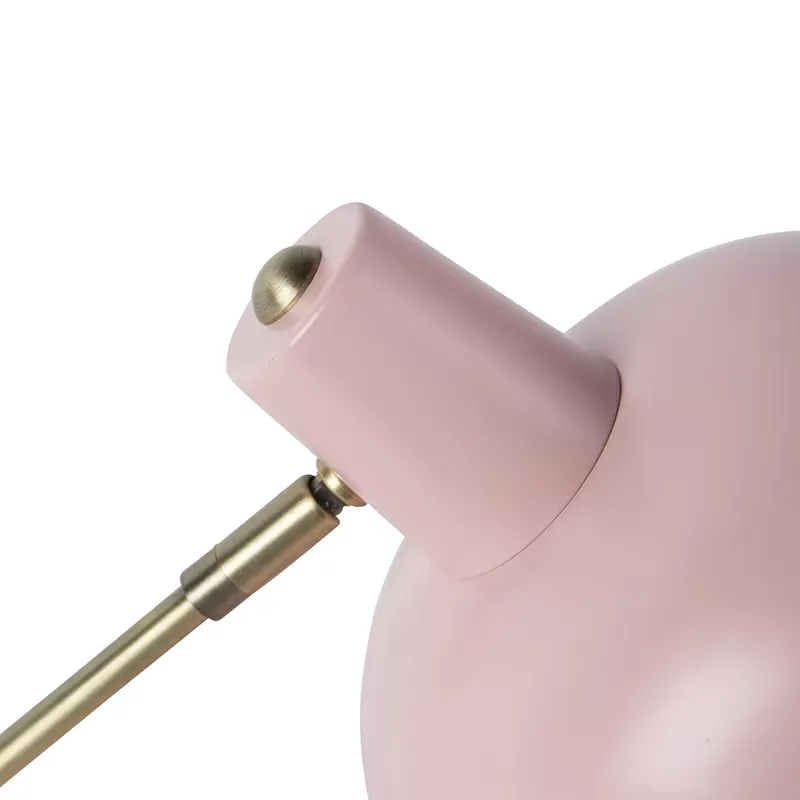 Illustration numéro 2 du produit Lampe de table en métal rose