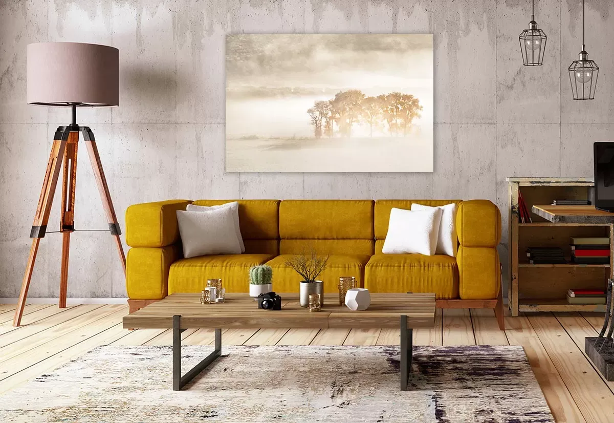 Illustration numéro 2 du produit Tableau terre du vent imprimé sur toile 90x60 cm