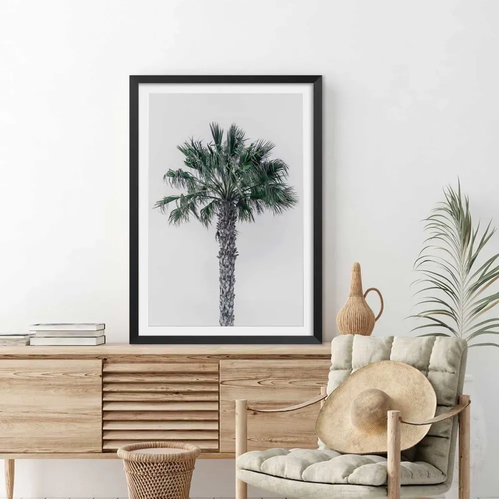 Illustration numéro 2 du produit Affiche coconut palm avec cadre noir 60x90 cm