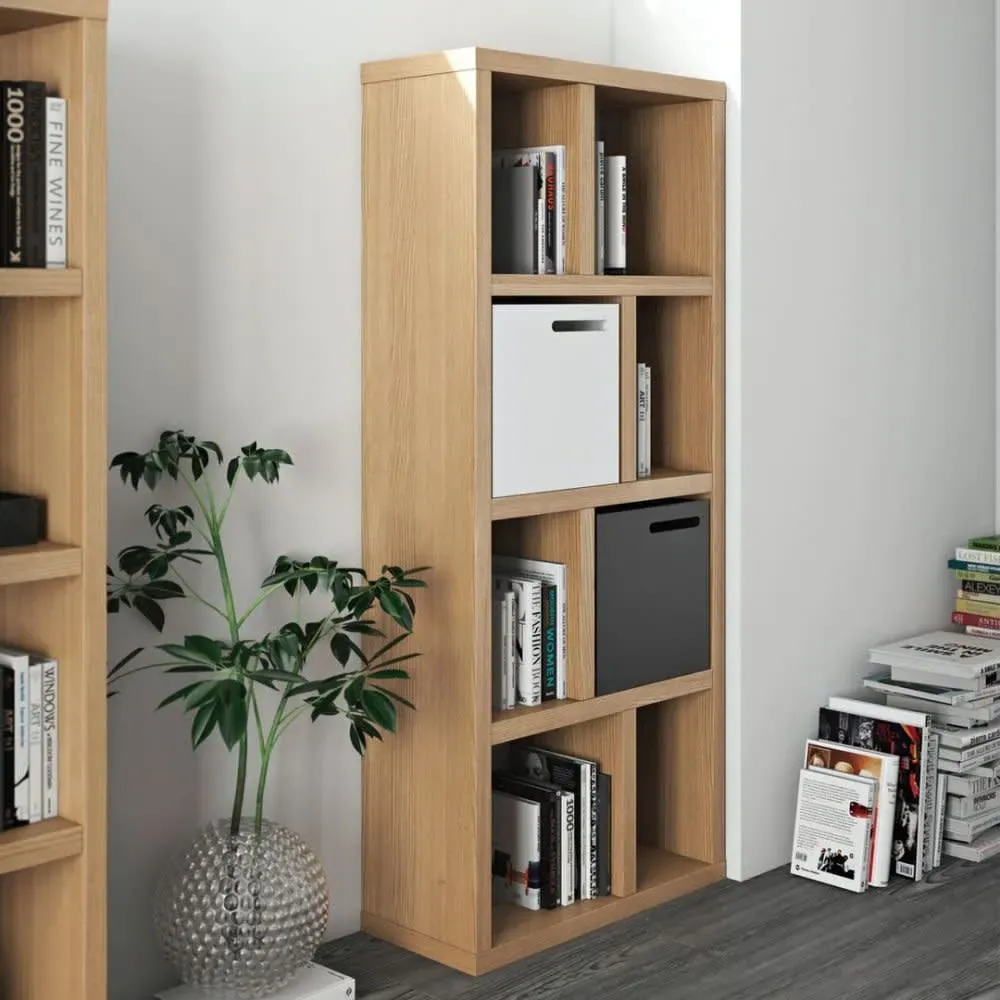 Illustration numéro 2 du produit Bibliothèque chêne naturel H159