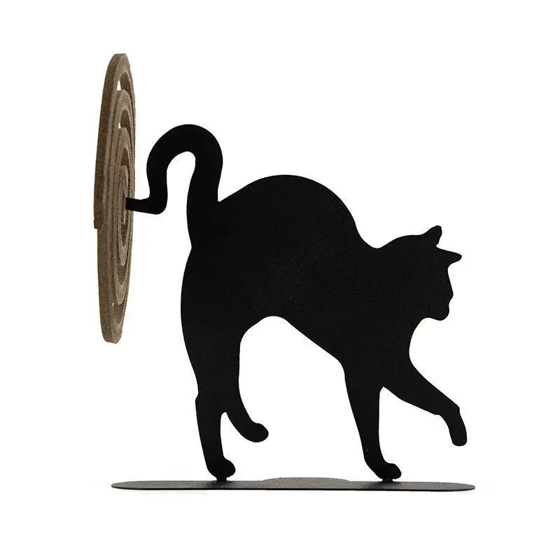Illustration numéro 2 du produit Porte-spirales d'encens - Godeffroy le chat noir