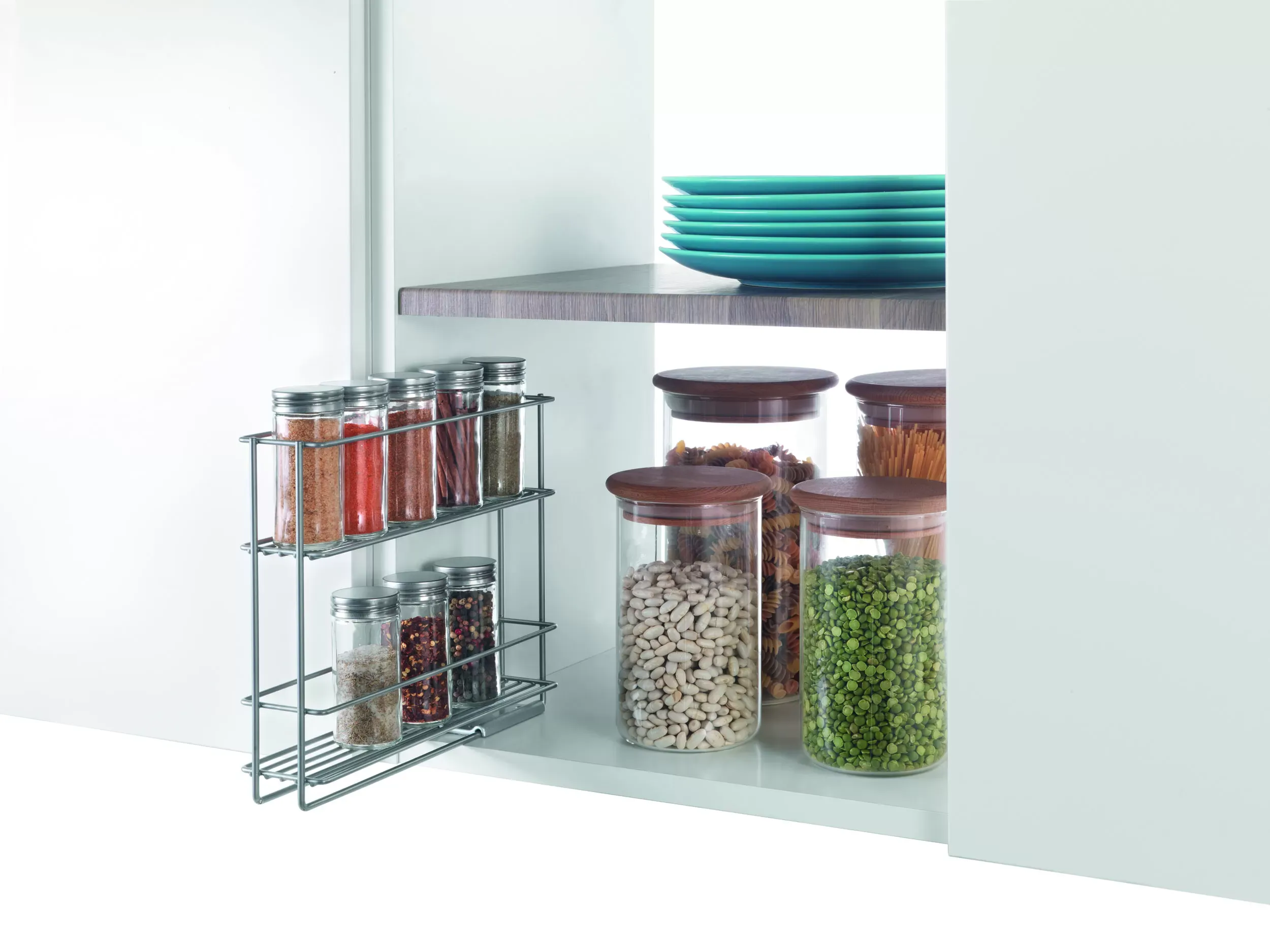 Illustration numéro 2 du produit Porte épices coulissant avec système de fixation silver