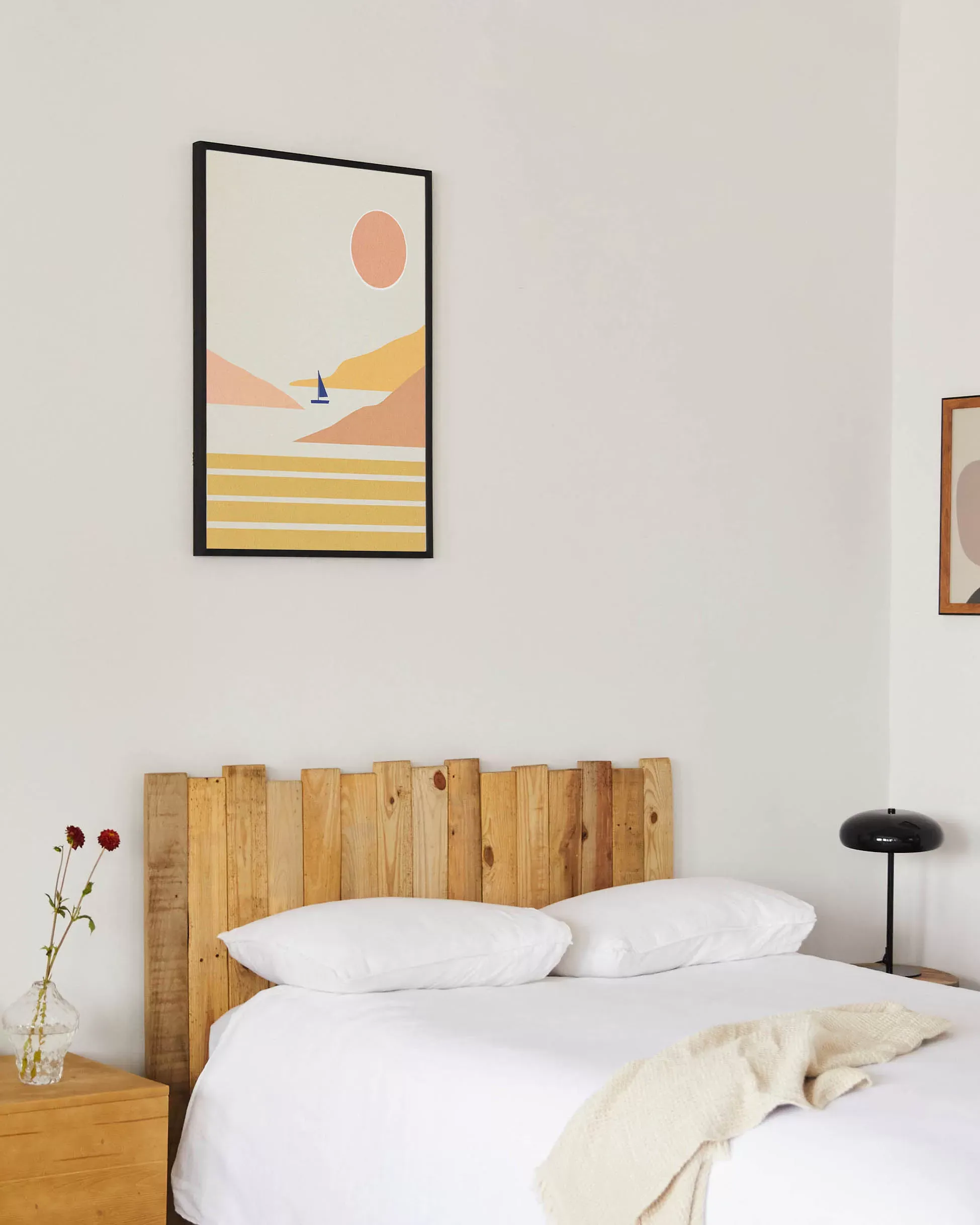 Illustration numéro 2 du produit Tête de lit en bois d'épicéa pour lit 170 cm