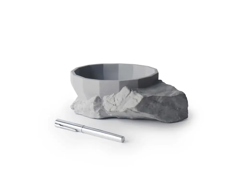 Illustration numéro 2 du produit Videpoche en béton naturel