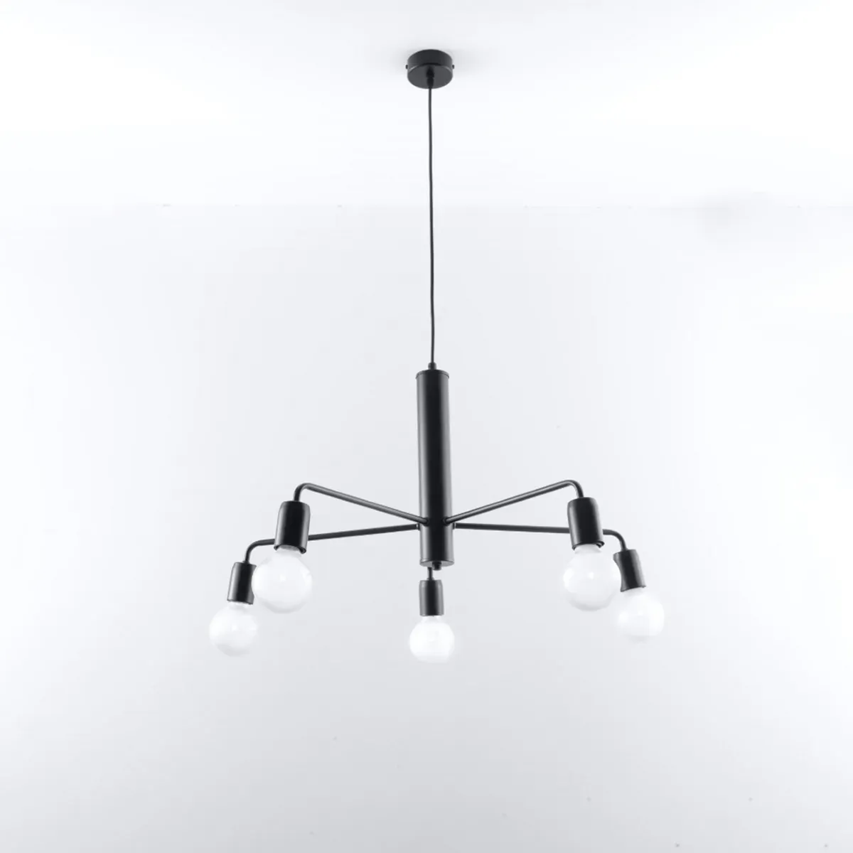 Illustration numéro 2 du produit Suspension en métal, noir L: 60cm