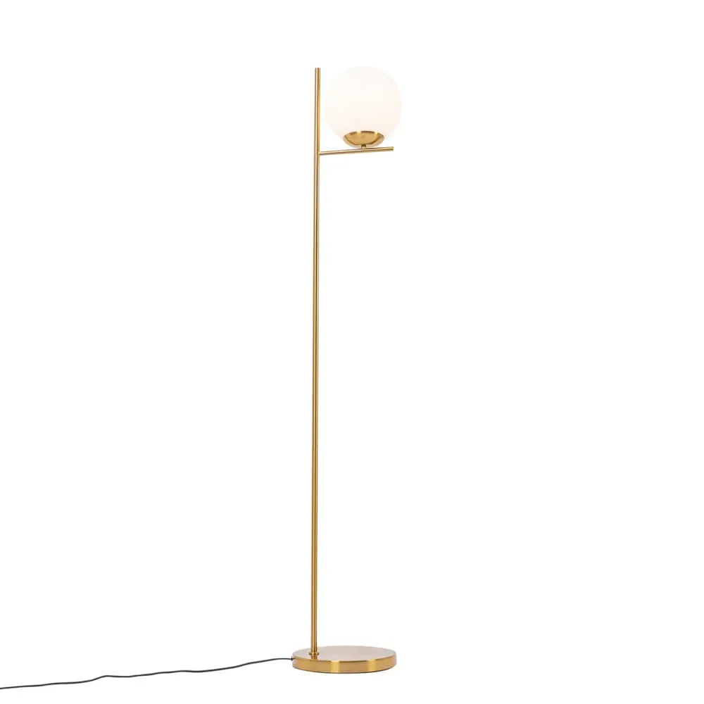 Illustration numéro 2 du produit Lampadaire en acier doré/laiton