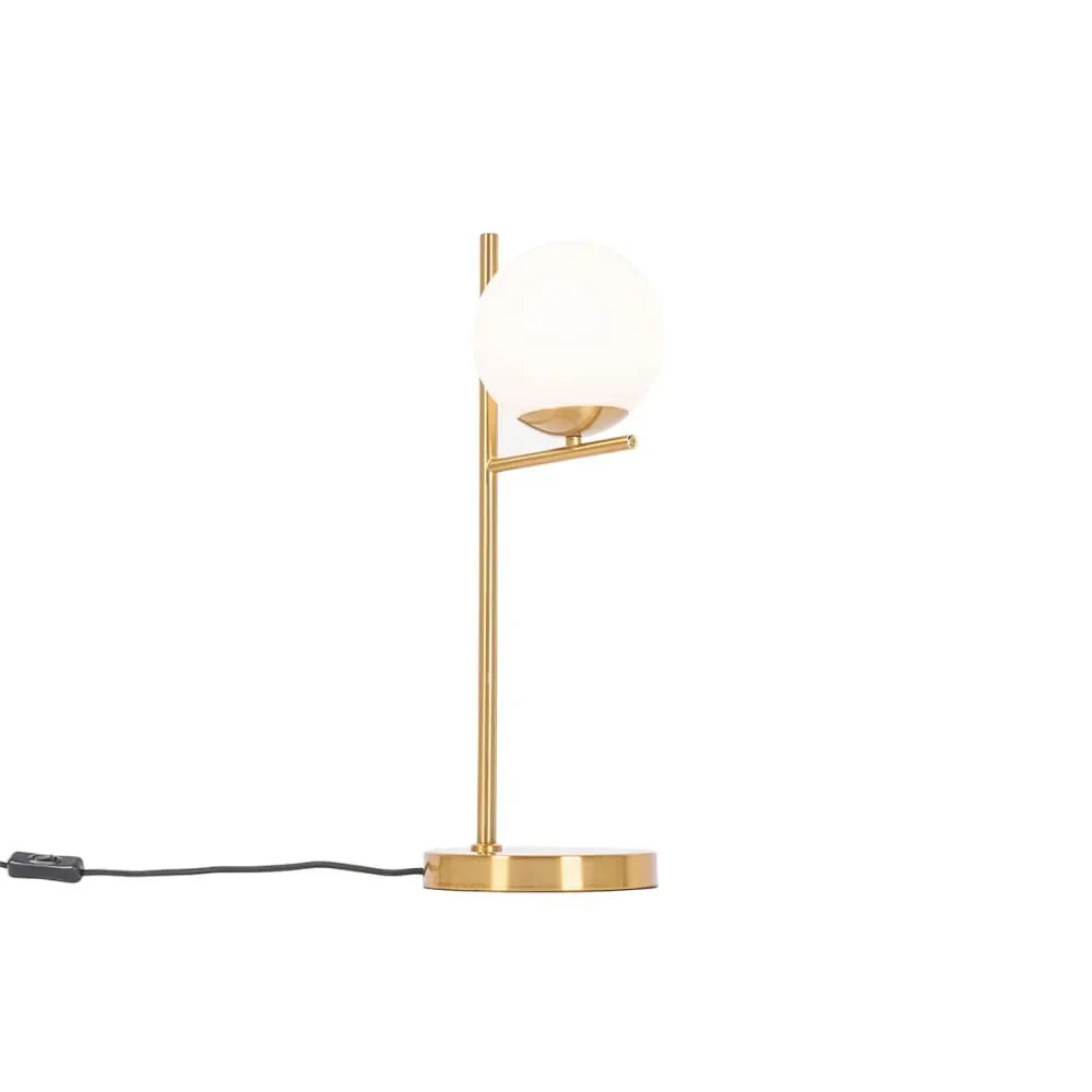 Illustration numéro 2 du produit Lampe de table en acier doré/laiton