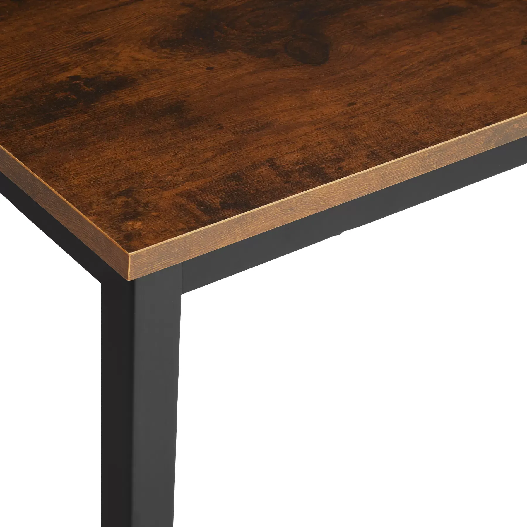 Illustration numéro 2 du produit Bureau style industriel en panneau aggloméré bois foncé