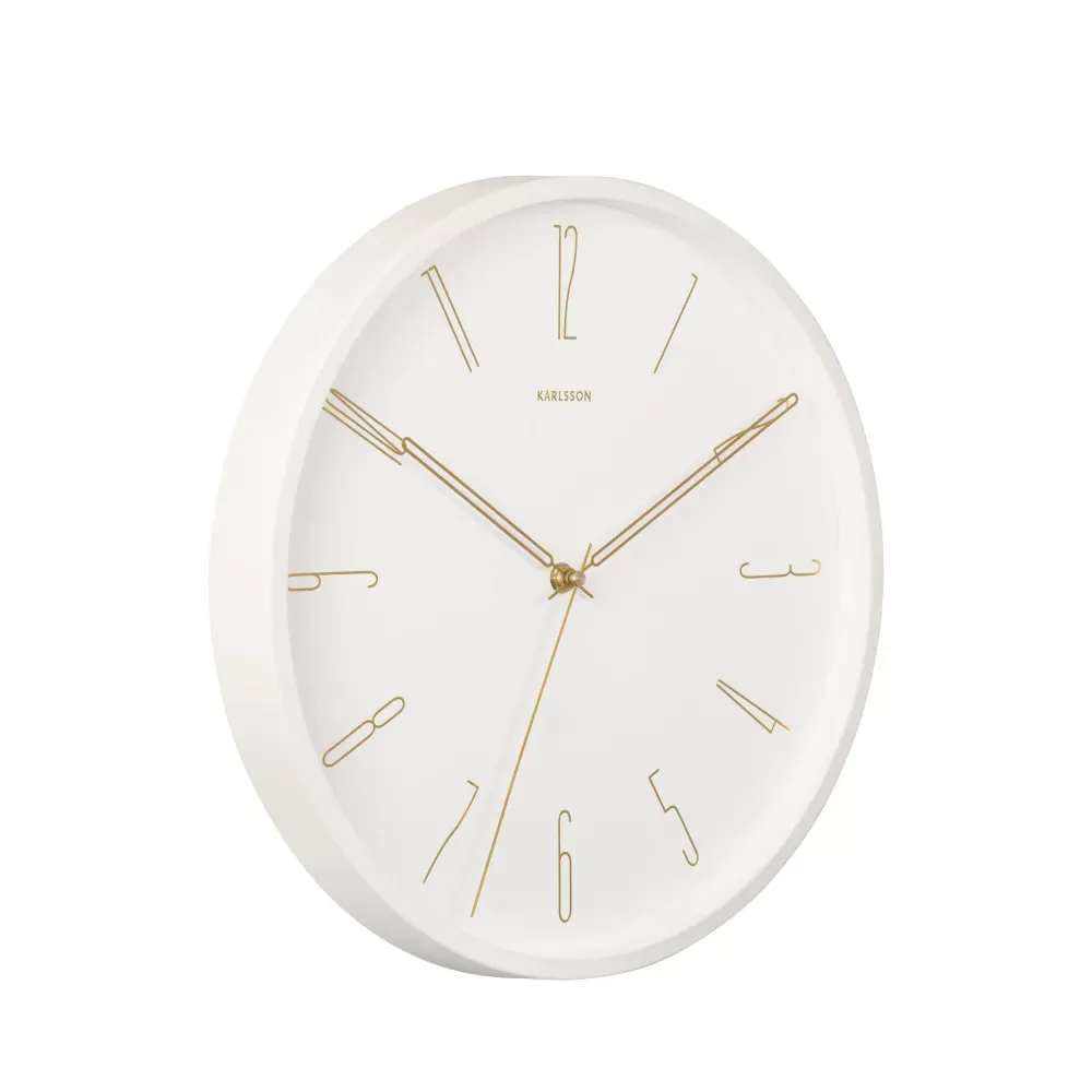 Illustration numéro 2 du produit Horloge murale fer blanc Ø35cm
