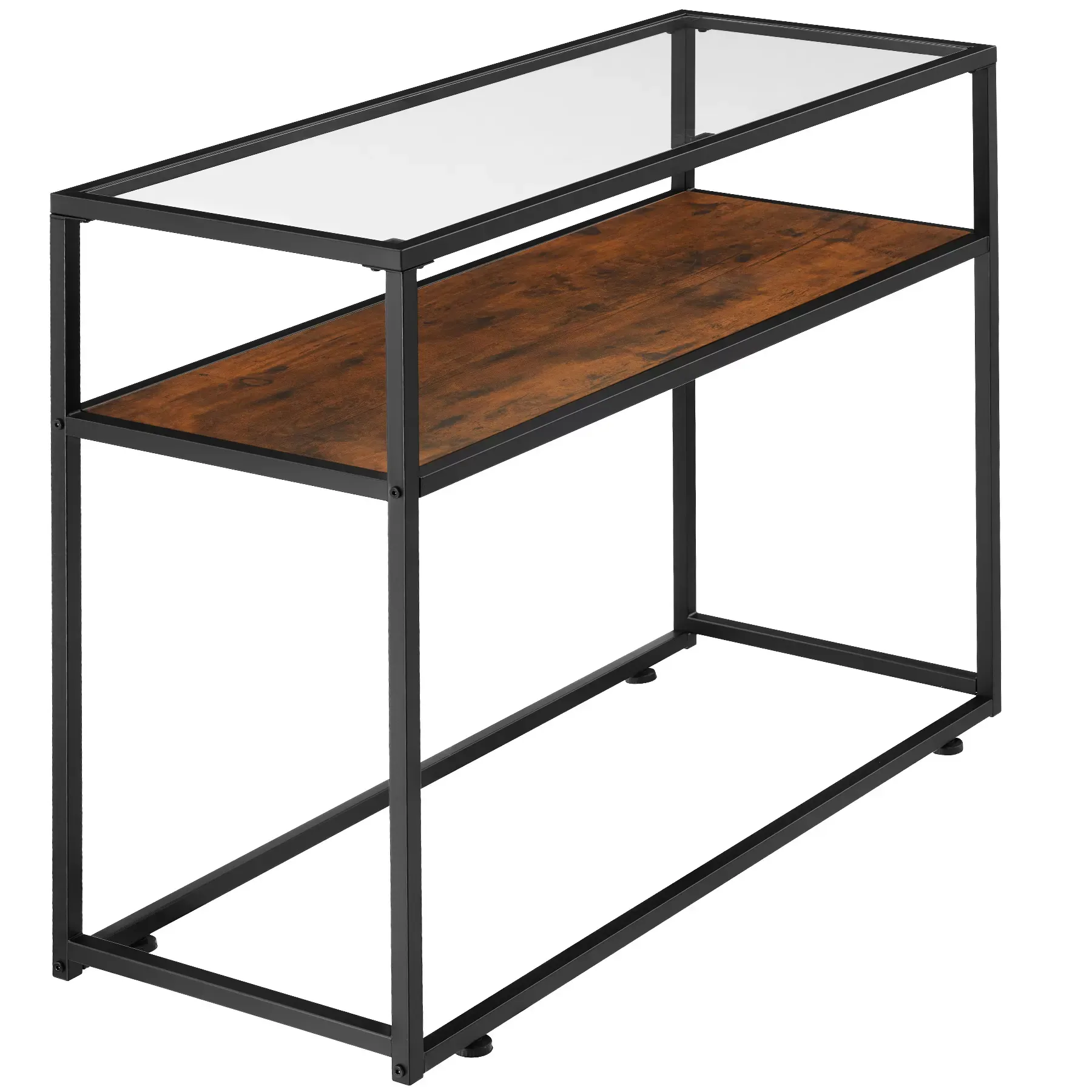 Illustration numéro 2 du produit Table Console Style industriel 100 x 41 x 80,5 cm Bois foncé