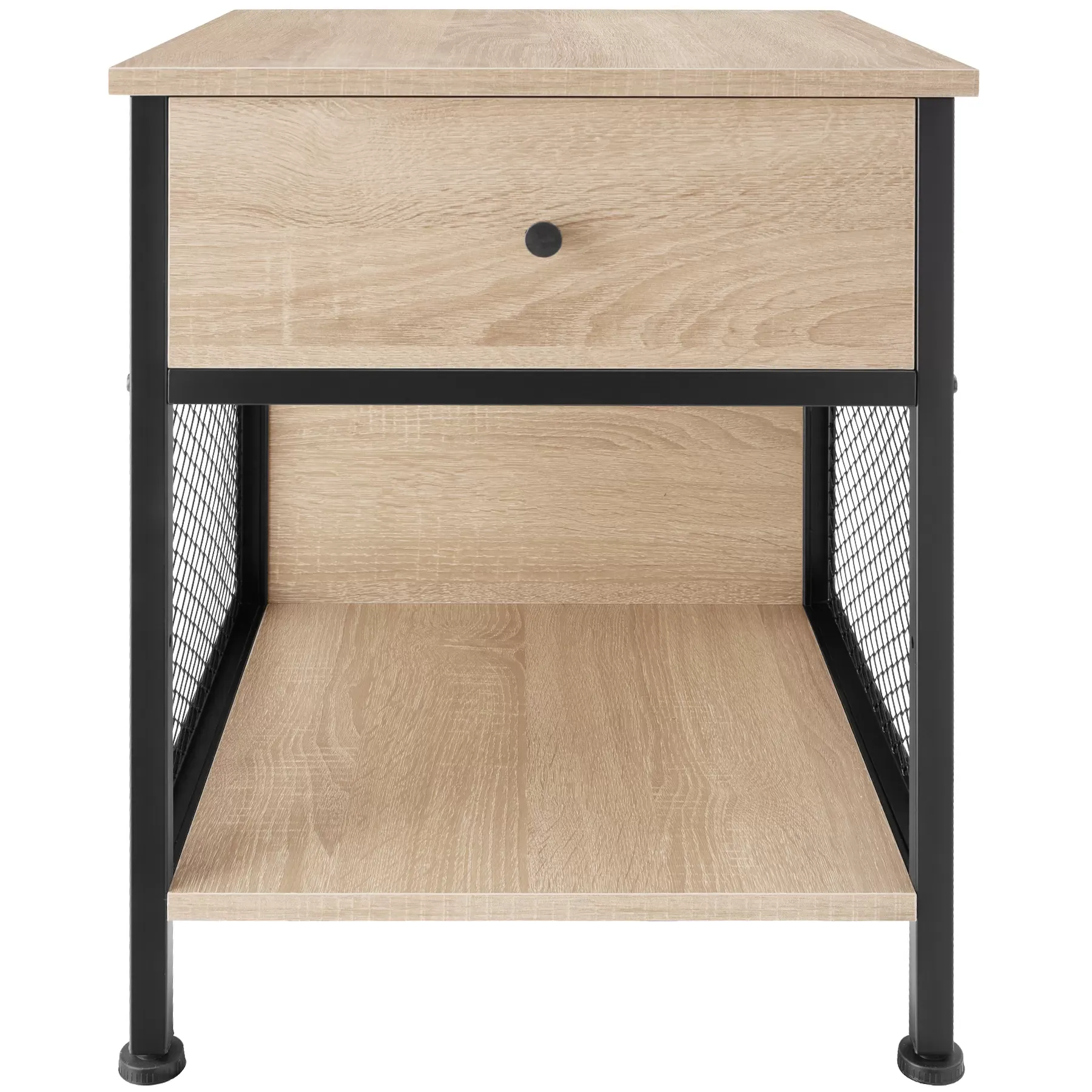 Illustration numéro 2 du produit Table de chevet Style industriel 45 x 46 x 555 cm Bois clair