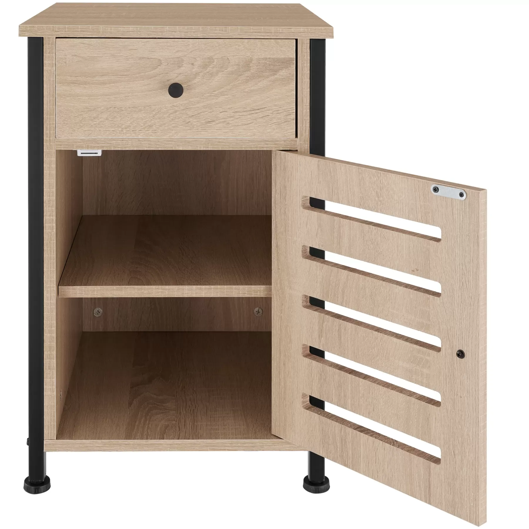 Illustration numéro 2 du produit Table de chevet Style industriel 40 x 42 x 605 cm Bois clair